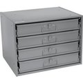 Durham Mfg Durham Steel Compartment Box Rack 20 x 15-3/4 x 15 with 4 of 24-Compartment Boxes 493499